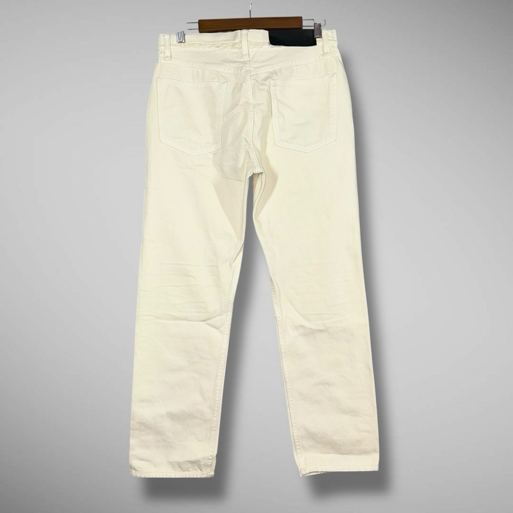 Helmut Lang Inside Out Oversized Boyfriend Jeans Womens‎ 25 Ivory Cream $345 NEW - Picture 6 of 12
